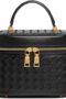 Top-Handle Handbag for Women Woven Leather Vanity Case Designer Purse Quiet Luxury Trendy Crossbody Shoulder Bag